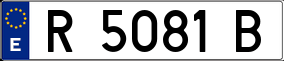 Trailer License Plate